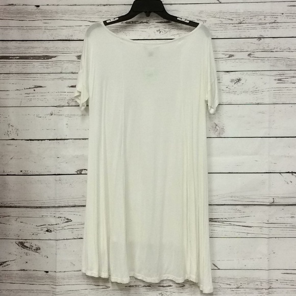 Forever 21 plus white short sleeve tunic dress - Picture 4 of 4